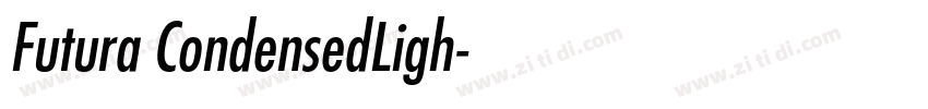 Futura CondensedLigh字体转换